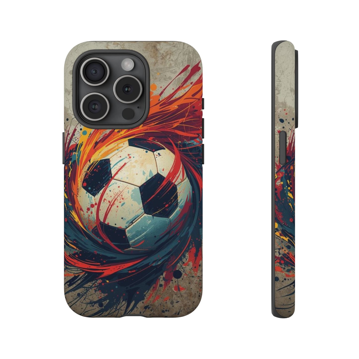 Football Swirl: Phone Case for iPhone, Samsung Galaxy and Google Pixel devices