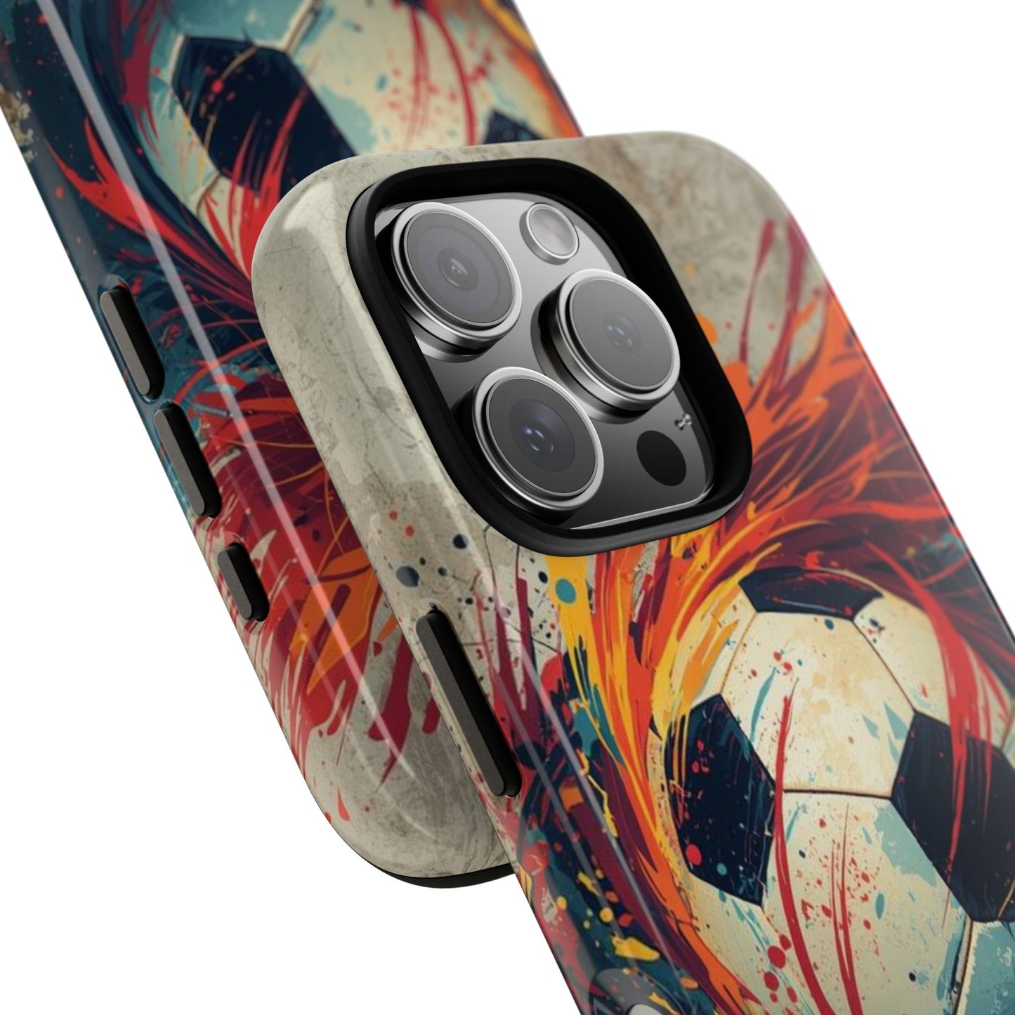 Football Swirl: Phone Case for iPhone, Samsung Galaxy and Google Pixel devices