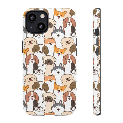 Cute Dogs Charm Phone Case for iPhone, Samsung Galaxy and Google Pixel devices