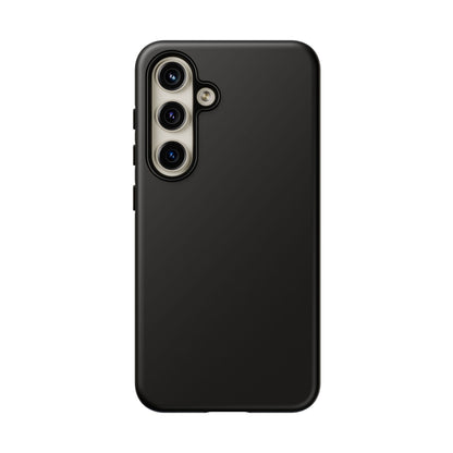 Space Black: Pure black phone case for iPhone, Samsung Galaxy and Google Pixel devices