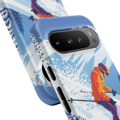 Glacier Rush: Ice Ski inspired phone case for iPhone, Samsung Galaxy and Google  Pixel devices