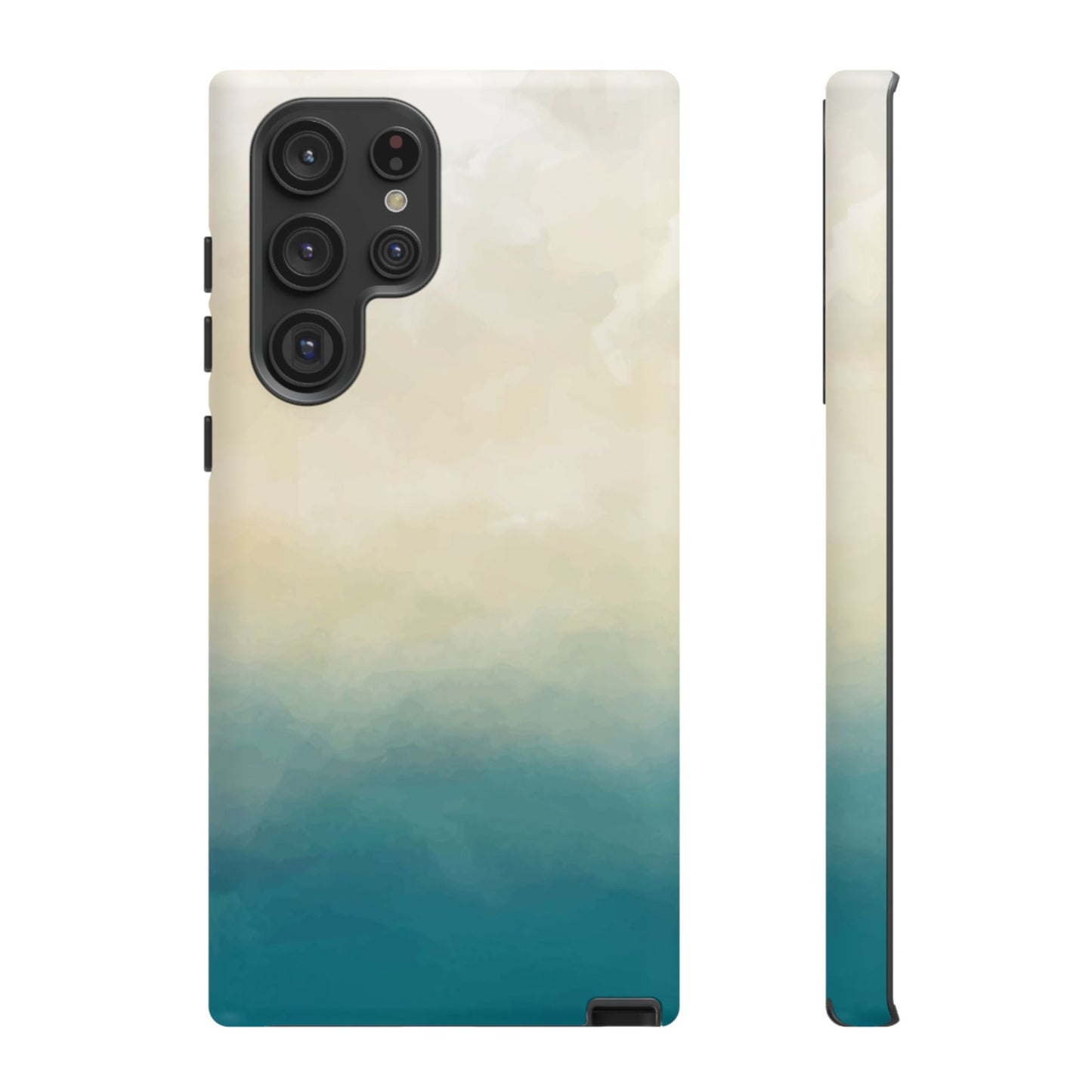 海と砂のグラデーションケース：iPhone、Galaxy、Google Pixelデバイス用ビーチ風スマホケース