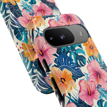 Hibiscus Bloom: Cute Floral Phone Case for iPhone, Samsung and Google Pixel