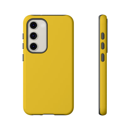 Luscious Yellow: Plain Sunburst-Inspired Color for iPhone, Samsung Galaxy and Google Pixel devices