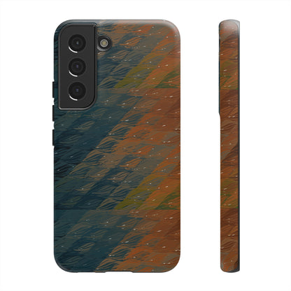 BRUE: Brown + Blue Geometric case for iPhone, Galaxy and Pixel