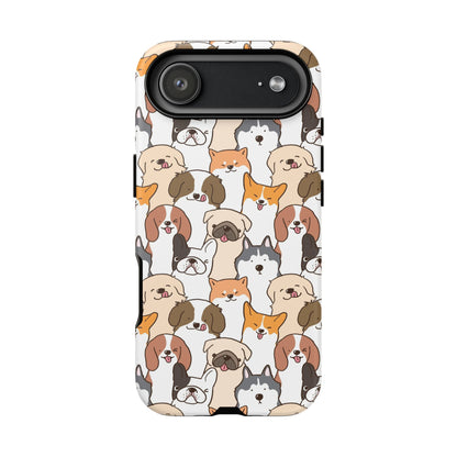 Cute Dogs Charm Phone Case for iPhone, Samsung Galaxy and Google Pixel devices