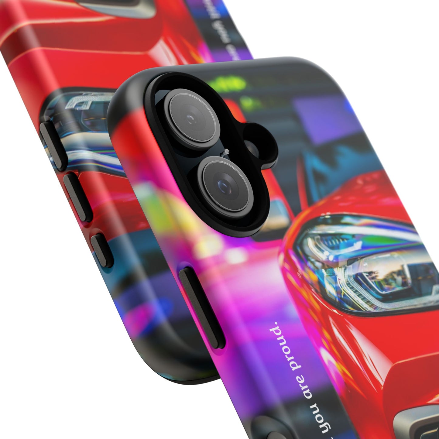 Don't Stop Until You Are Proud: Sports Car illustrated phone case for iPhone, Samsung Galaxy and Google Pixel