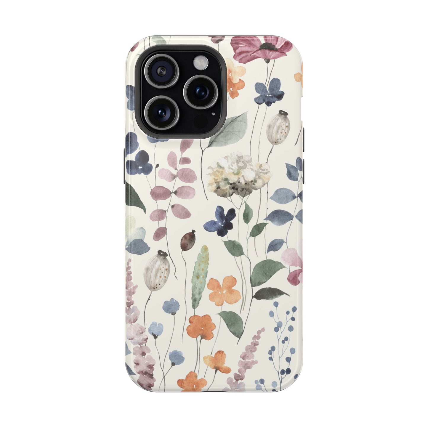 Floral prints phone case for iPhone (MagSafe version)