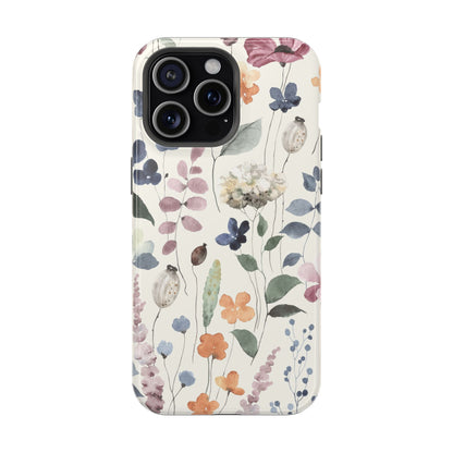 Floral prints phone case for iPhone (MagSafe version)