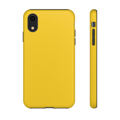 Luscious Yellow: Plain Sunburst-Inspired Color for iPhone, Samsung Galaxy and Google Pixel devices