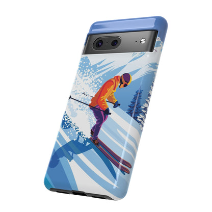 Glacier Rush: Ice Ski inspired phone case for iPhone, Samsung Galaxy and Google  Pixel devices