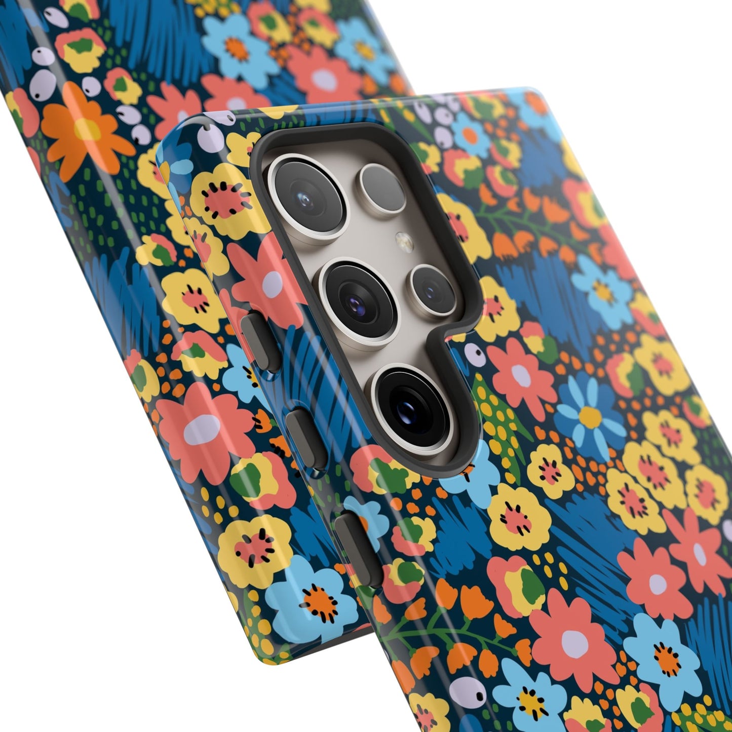Bloom Burst: Color and Joy Themed Phone Case for iPhone, Samsung Galaxy and Google Pixel devices