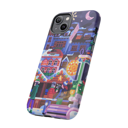 Christmas Fair in Old Town: Holiday-Themed case for iPhone, Samsung Galaxy and Google Pixel