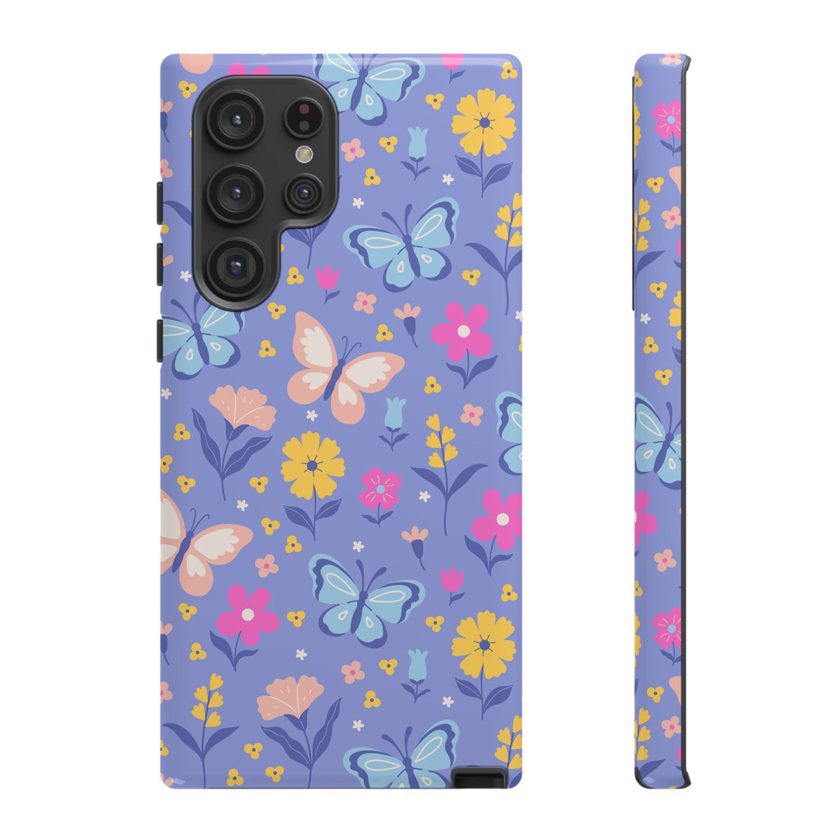 Lavender Butterflies: Tough Phone Case for iPhone, Samsung Galaxy and Google Pixel