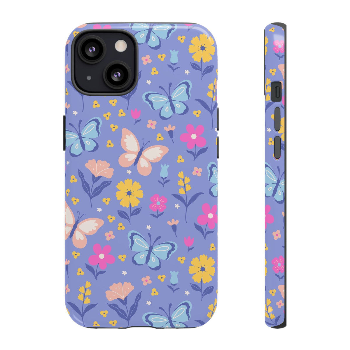 Lavender Butterflies: Tough Phone Case for iPhone, Samsung Galaxy and Google Pixel