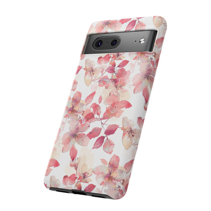 Watercolor Flowers: Tough Case for iPhone, Samsung Galaxy and Google Pixel devices