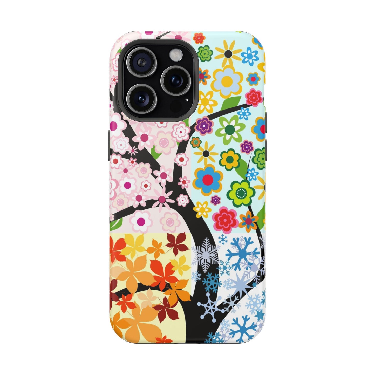 Four Seasons (MagSafe version): Fall, Winter, Spring and Summer inspired phone case for iPhone