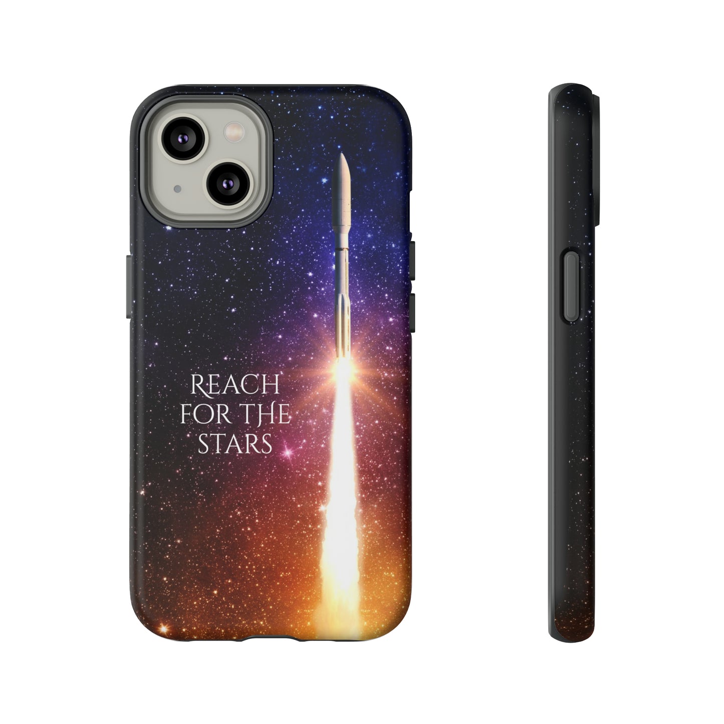 Reach for the stars: rocket illustrated phone case for iPhone, Samsung Galaxy and Pixel devices