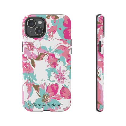 Chase your dreams: Artistic and elegant phone case for Apple iPhone, Samsung Galaxy and Pixel devices