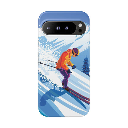 Glacier Rush: Ice Ski inspired phone case for iPhone, Samsung Galaxy and Google  Pixel devices