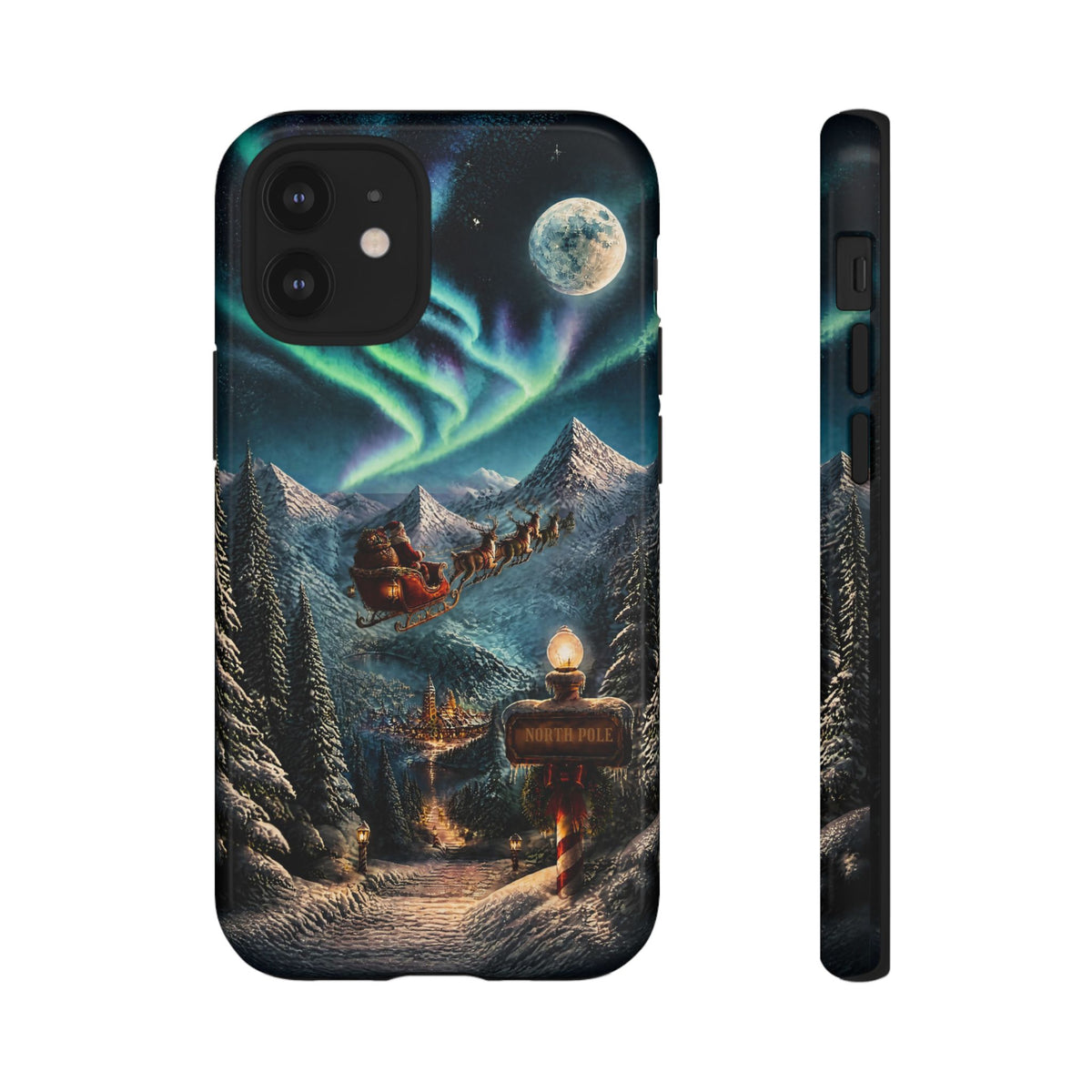 Santa Claus North Pole Adventure: Christmas Themed Phone Case for iPhone, Samsung Galaxy and Google Pixel devices