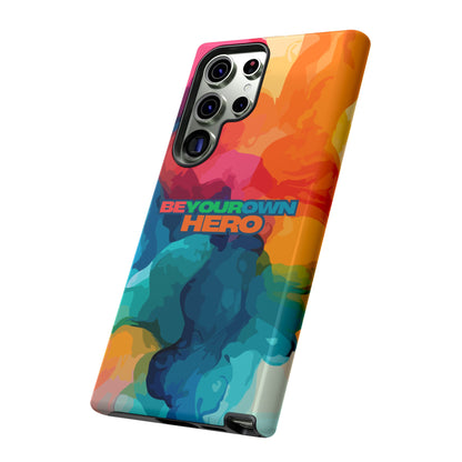 Be Your Own Hero: Inspiring Quote Phone Case for iPhone, Samsung Galaxy and Google Pixel