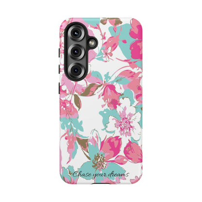 Chase your dreams: Artistic and elegant phone case for Apple iPhone, Samsung Galaxy and Pixel devices