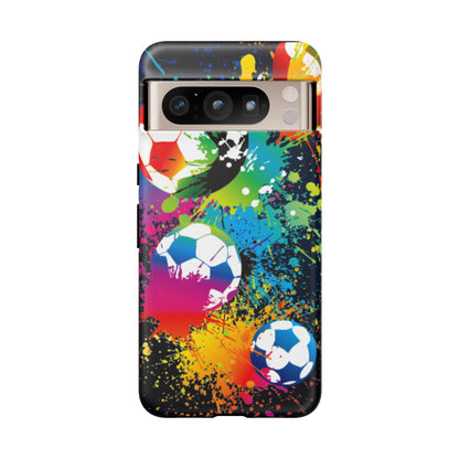 Footballer's Phone Case: Vibrant Case for iPhone, Samsung Galaxy and Google Pixel devices