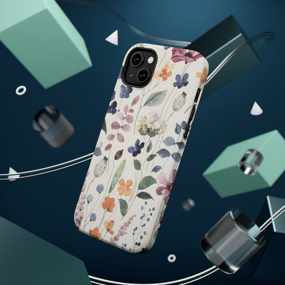 Floral prints phone case for iPhone (MagSafe version)