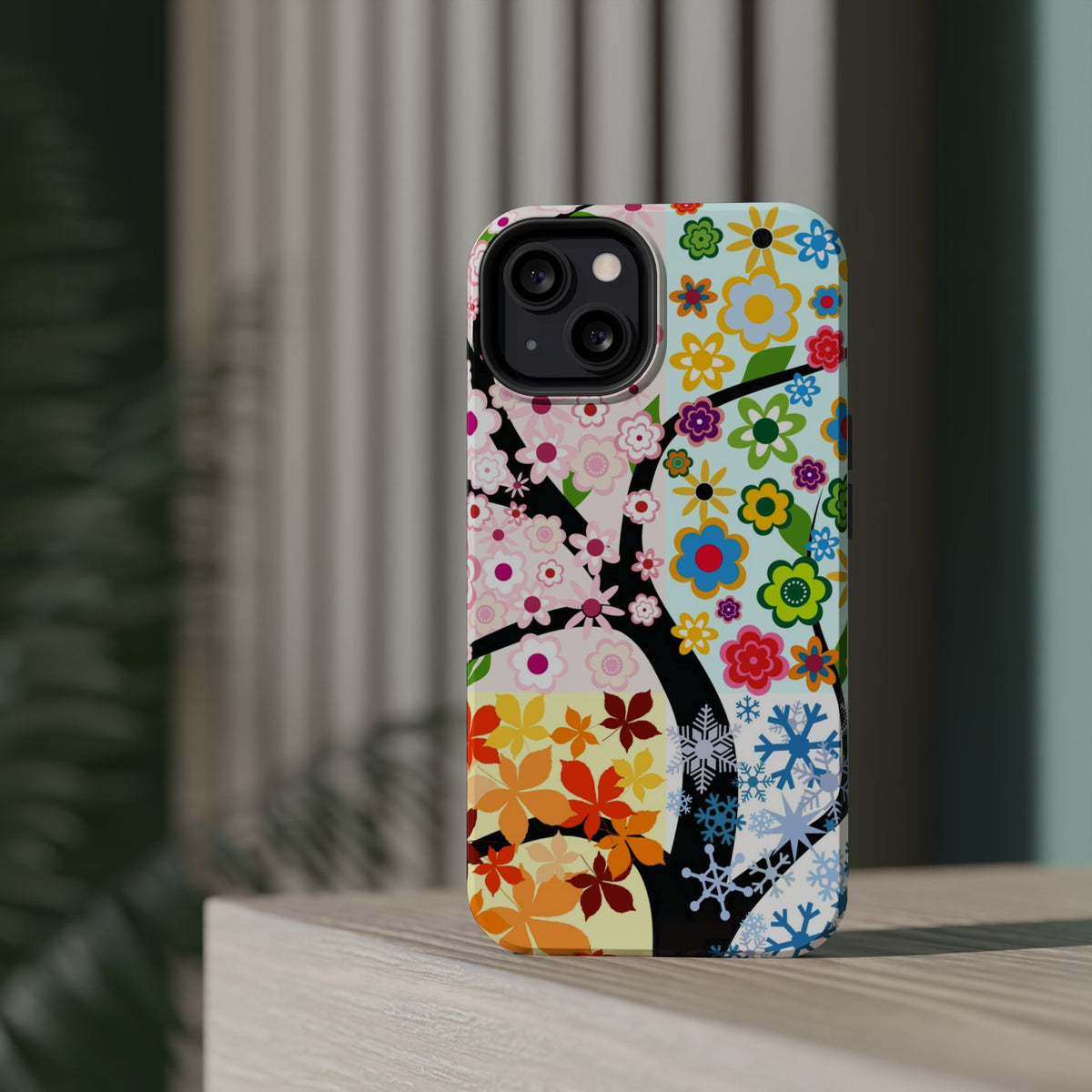 Four Seasons (MagSafe version): Fall, Winter, Spring and Summer inspired phone case for iPhone