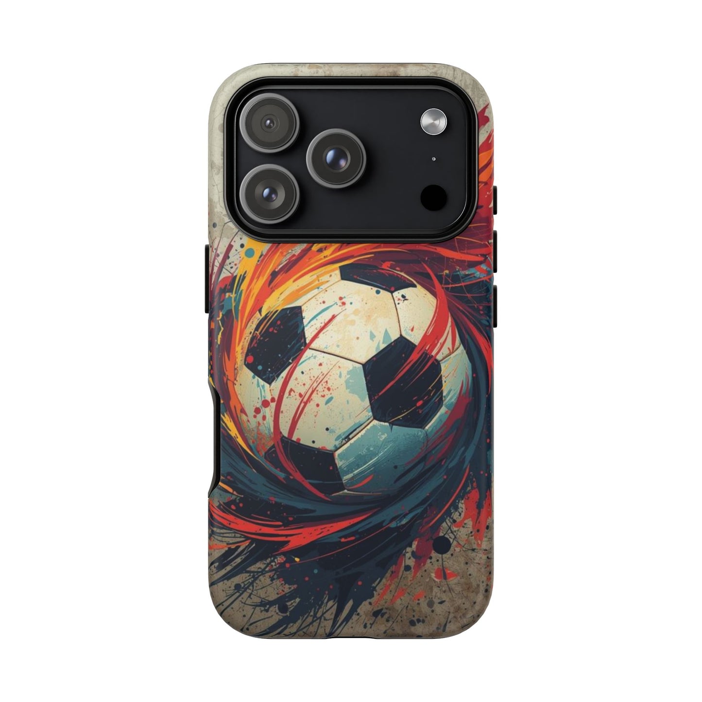 Football Swirl: Phone Case for iPhone, Samsung Galaxy and Google Pixel devices