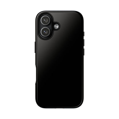 Space Black: Pure black phone case for iPhone, Samsung Galaxy and Google Pixel devices