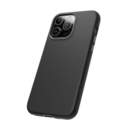 Space Black: Pure black phone case for iPhone, Samsung Galaxy and Google Pixel devices