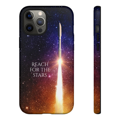 Reach for the Stars: Rocket-illustrated phone case for iPhone, Samsung Galaxy and Pixel devices