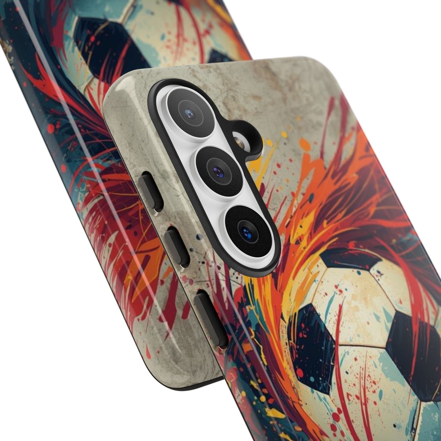 Football Swirl: Phone Case for iPhone, Samsung Galaxy and Google Pixel devices