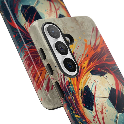 Football Swirl: Phone Case for iPhone, Samsung Galaxy and Google Pixel devices