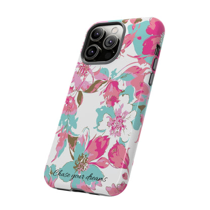 Chase your dreams: Artistic and elegant phone case for Apple iPhone, Samsung Galaxy and Pixel devices