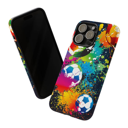 Footballer's Phone Case: Vibrant Case for iPhone, Samsung Galaxy and Google Pixel devices