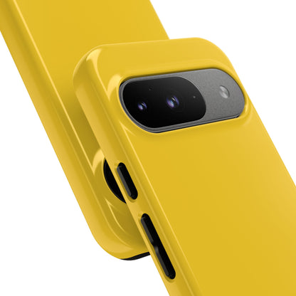 Luscious Yellow: Plain Sunburst-Inspired Color for iPhone, Samsung Galaxy and Google Pixel devices
