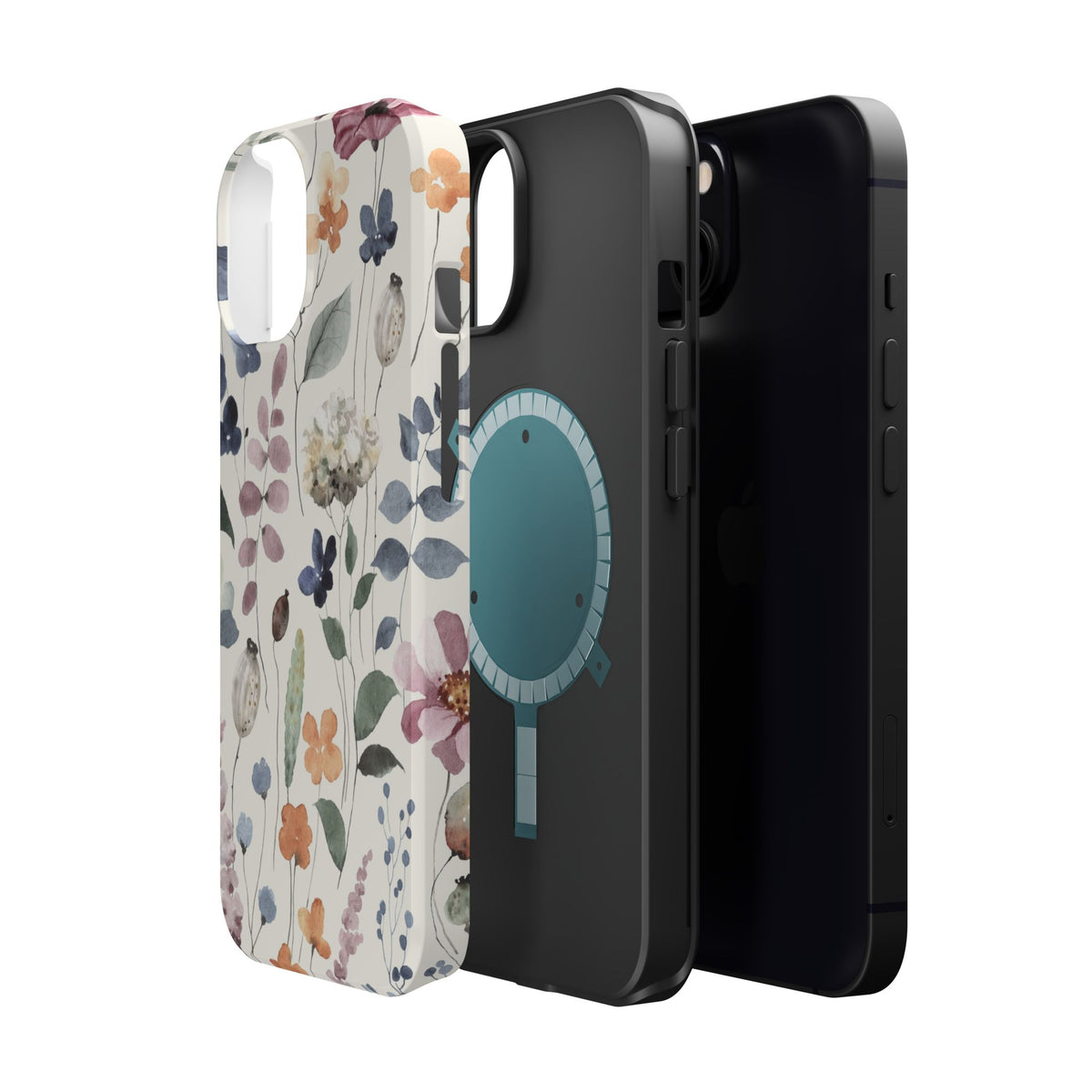 Floral prints phone case for iPhone (MagSafe version)