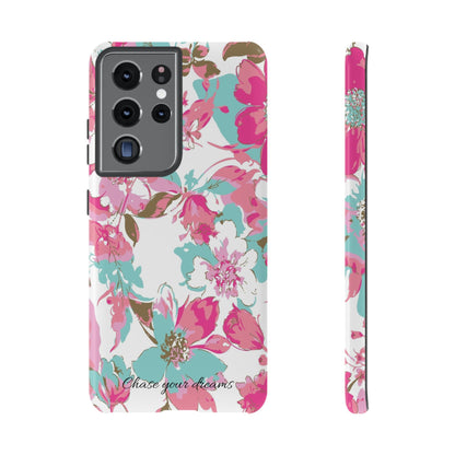 Chase your dreams: Artistic and elegant phone case for Apple iPhone, Samsung Galaxy and Pixel devices
