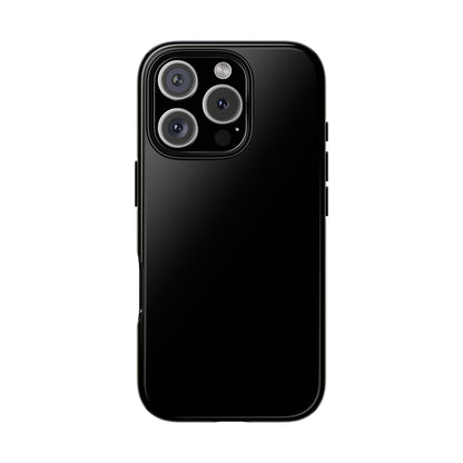 Space Black: Pure black phone case for iPhone, Samsung Galaxy and Google Pixel devices