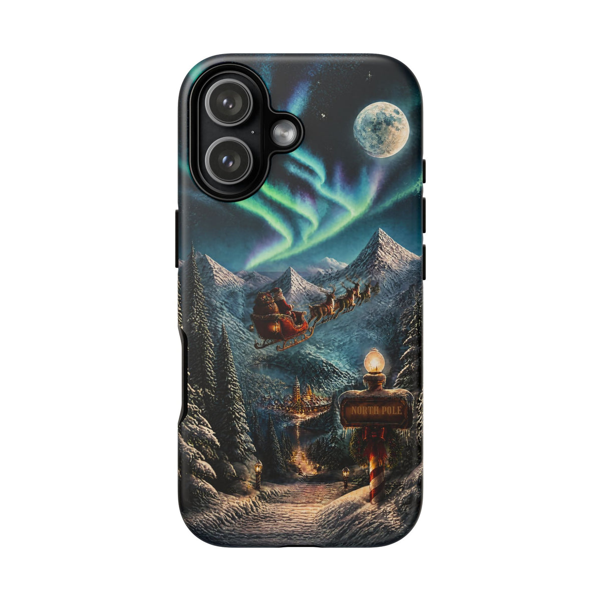 Santa Claus North Pole Adventure: Christmas Themed Phone Case for iPhone, Samsung Galaxy and Google Pixel devices