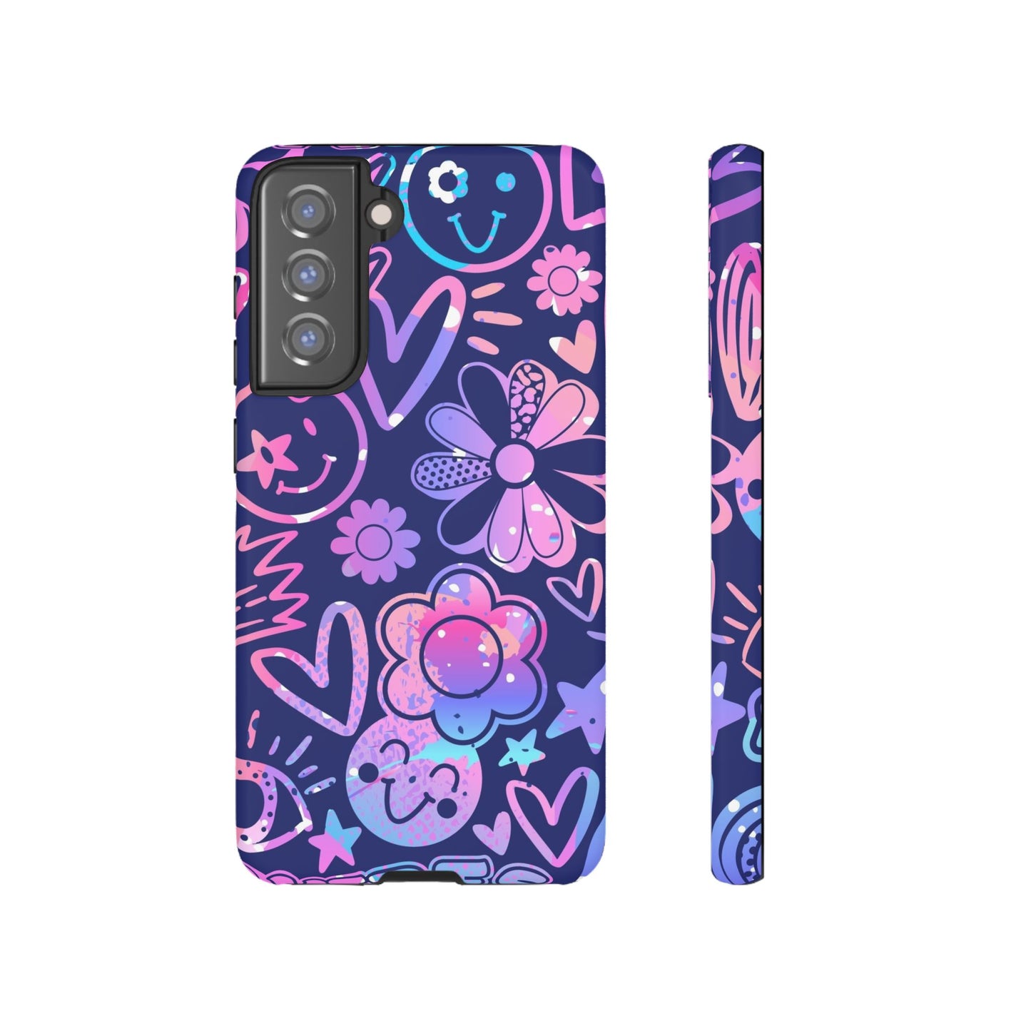 Live Inspired: Purple Tough Case for iPhone, Samsung Galaxy and Google Pixel devices