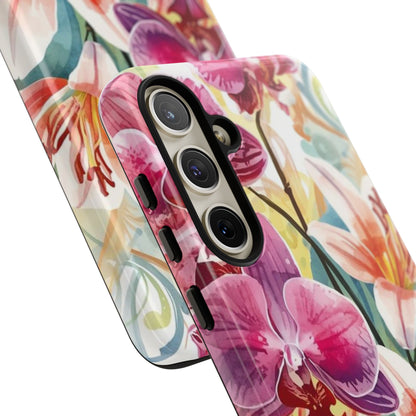 Hibiscus & Orchid Bloom Case: Floral Beauty for Your Samsung Galaxy S Series