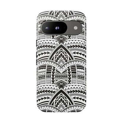 Tatoeage: telefoonhoesje met tribalpatroon voor iPhone, Samsung Galaxy en Google Pixel