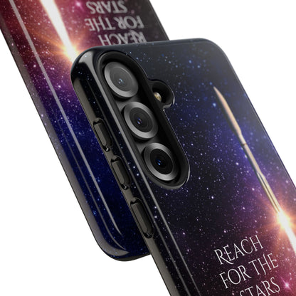 Reach for the Stars: Rocket-illustrated phone case for iPhone, Samsung Galaxy and Pixel devices