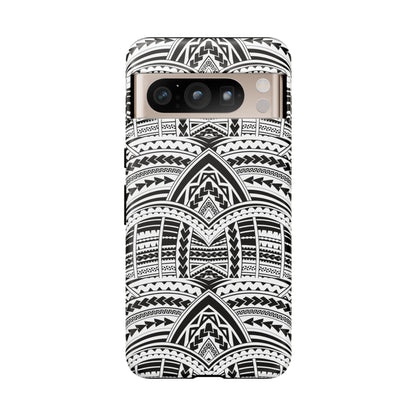 Tatoeage: telefoonhoesje met tribalpatroon voor iPhone, Samsung Galaxy en Google Pixel