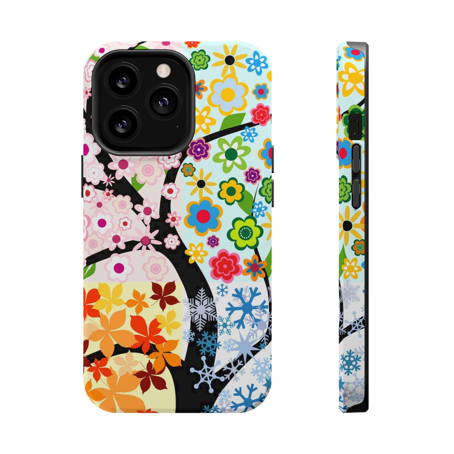 Four Seasons (MagSafe version): Fall, Winter, Spring and Summer inspired phone case for iPhone