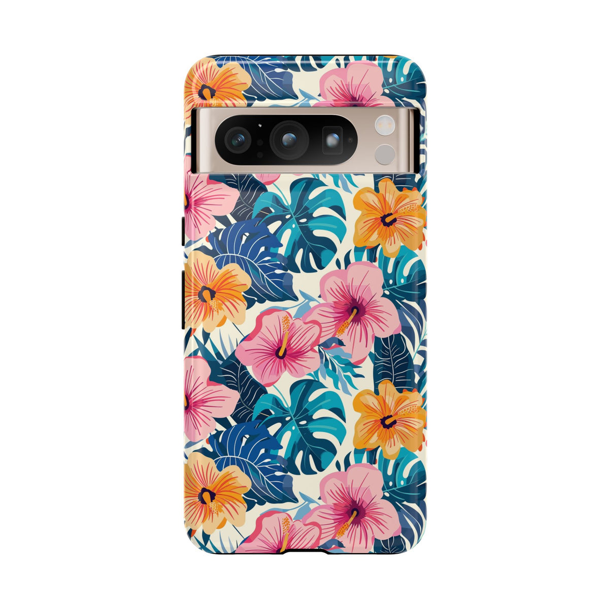 Hibiscus Bloom: Cute Floral Phone Case for iPhone, Samsung and Google Pixel